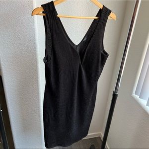 Black Shiny Cocktail Dress